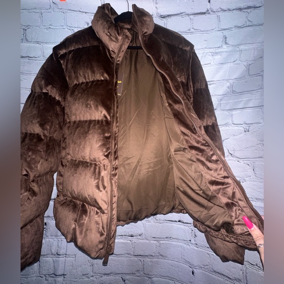 Maison Article Men’s Page free jacket. Brown, super soft velvet feeling fabric. - Picture 10 of 13